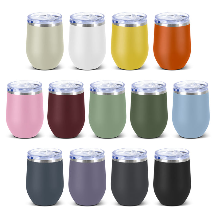 a 300ml double walled vacuum insulated cup available in various colours
