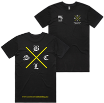 Scott Cowan AS Colour Black Staple Tee- Black