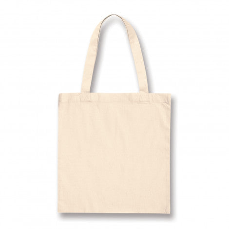 heavy cotton tote bag with longer handles for use over the shoulder. Can be branded