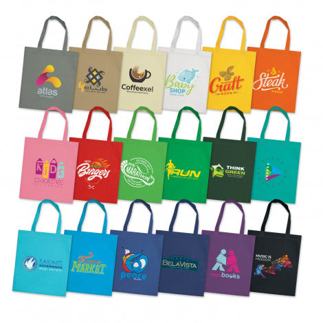Cotton Tote Bags with long handles for use over shoulder. Available in various colours. Can be branded