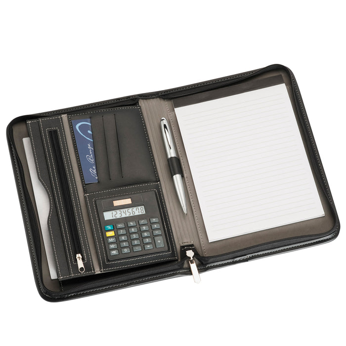 A5 Zippered Compendium with Calculator