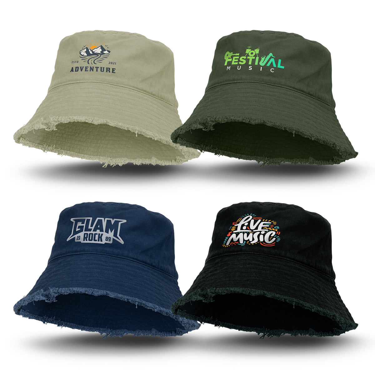 Raw Edge Bucket Hat — MERCHEE