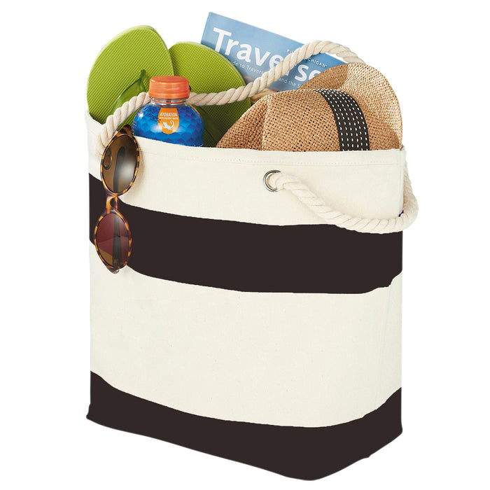 Capri Stripes Cotton Shopper Tote